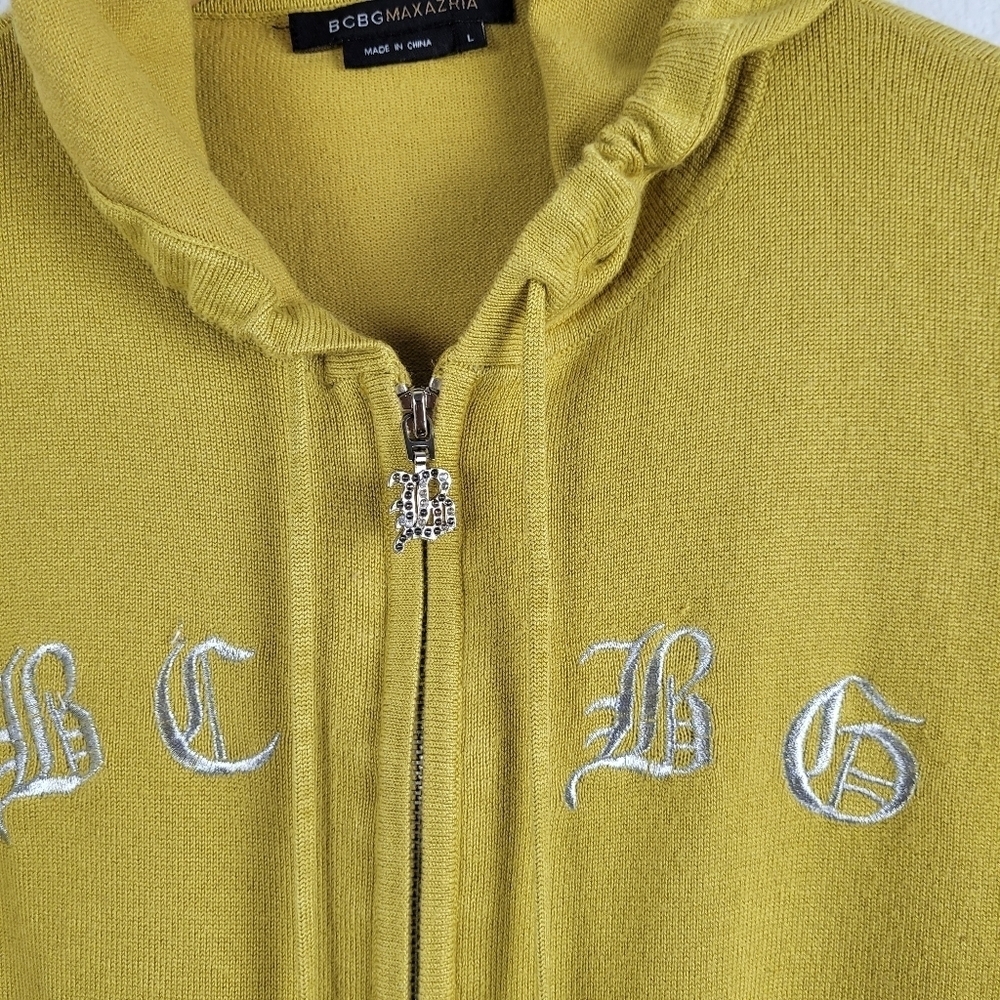 Bcbg vintage 90s embroidered hooded sweater - Picture 12 of 14